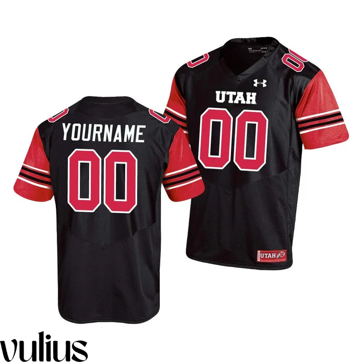 Custom Utah Utes Jersey, Black Men's, Replica College Football Jersey Vulius NFL store jerseys