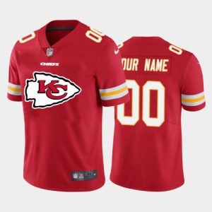 Custom Chiefs Jersey for Men Kansas City Chiefs Customized Red 2020 Team Big Logo Limited Stitched Jersey