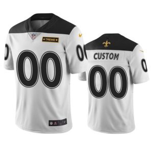 Saints Custom Jersey for Men New Orleans Saints Custom White Vapor Limited City Edition Jersey