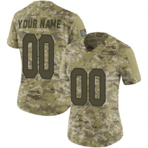 Saints Custom Jersey for Women Custom New Orleans Saints Limited Camo 2018 Salute to Service Jersey