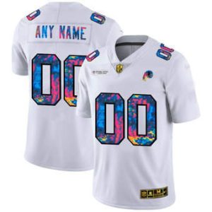Custom Commanders Jersey for Men Washington Football Team Customized 2020 White Crucial Catch Limited Stitched Jersey