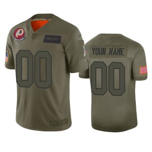 Custom Commanders Jersey for Men Washington Redskins Customized 2019 Camo Salute To Service Limited Stitched Jersey