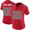 Women's Custom Tampa Bay Buccaneers Color Rush Jersey - Limited Red - Replica