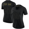 Women's Custom Tampa Bay Buccaneers 2020 Salute To Service Jersey - Limited Black - Replica
