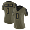 Women's Custom Tampa Bay Buccaneers 2021 Salute To Service Jersey - Limited Olive - Replica