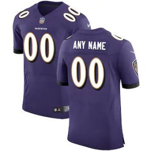 Raven Jersey Custom for Men Purple Baltimore Ravens Speed Machine Custom Elite Jersey