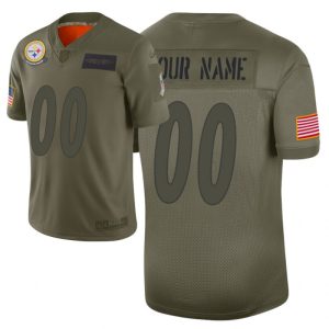 Custom Steelers Jersey for Men Custom Pittsburgh Steelers Camo Limited Jersey - 2019 Salute To Service