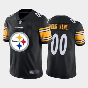 Custom Steelers Jersey for Men Pittsburgh Steelers Customized Black Team Big Logo Vapor Untouchable Limited Jersey