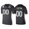 Men's Los Angeles Chargers Custom Anthracite 2021 AFC Pro Bowl Game Jersey - Replica