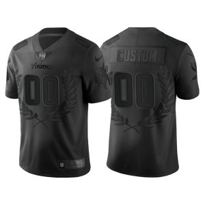 Customized Vikings Jersey for Men Minnesota Vikings Custom Black MVP Limited Jersey