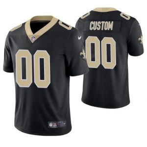 Saints Custom Jersey for Men New Orleans Saints Vapor Untouchable Limited Black Customized Jersey