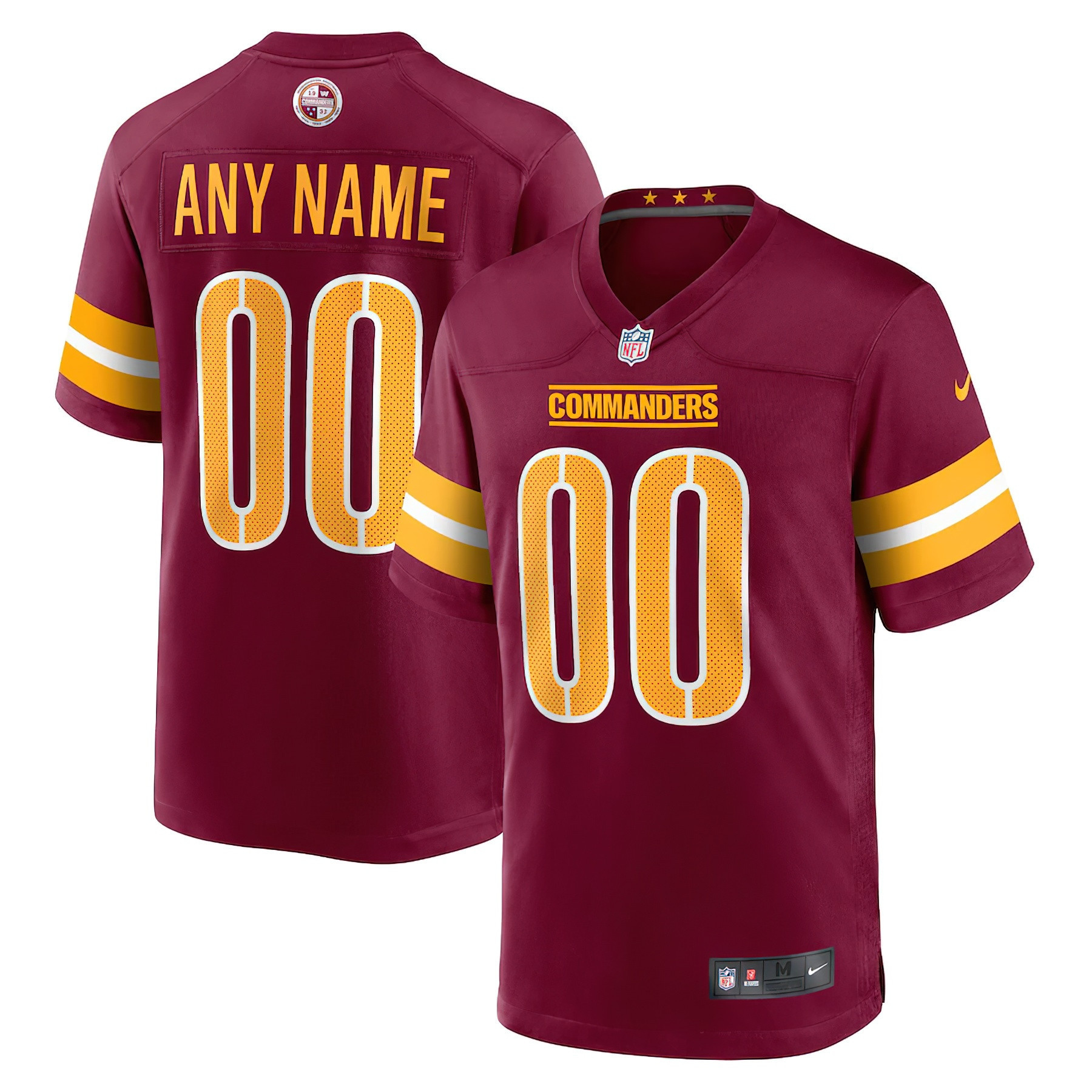 Custom Commanders Jersey for Men Custom Washington Commanders Game Team Colour Jersey Vulius