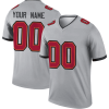 Youth's Custom Tampa Bay Buccaneers Inverted Jersey - Legend Gray - Replica