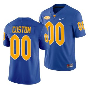 Custom Pitt Football Jersey for Youth Pitt Panthers Custom 00 Royal 2021-22 College Football Limited Jersey