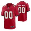 Youth's Custom Tampa Bay Buccaneers Red Game Jersey - Replica