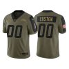 Youth's Custom Los Angeles Chargers 2021 Salute To Service Limited Jersey - Olive - Replica