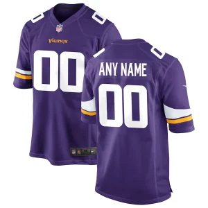 Customized Vikings Jersey for Men Minnesota Vikings Home Custom Game Jersey - Purple