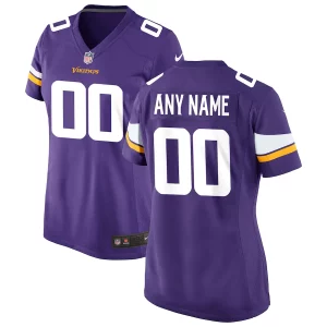 Customized Vikings Jersey for Women Minnesota Vikings Home Custom Game Jersey - Purple