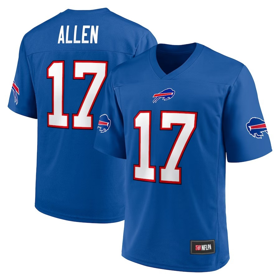 Youth's Josh Allen Royal Buffalo Bills Replica Player Jersey Vulius