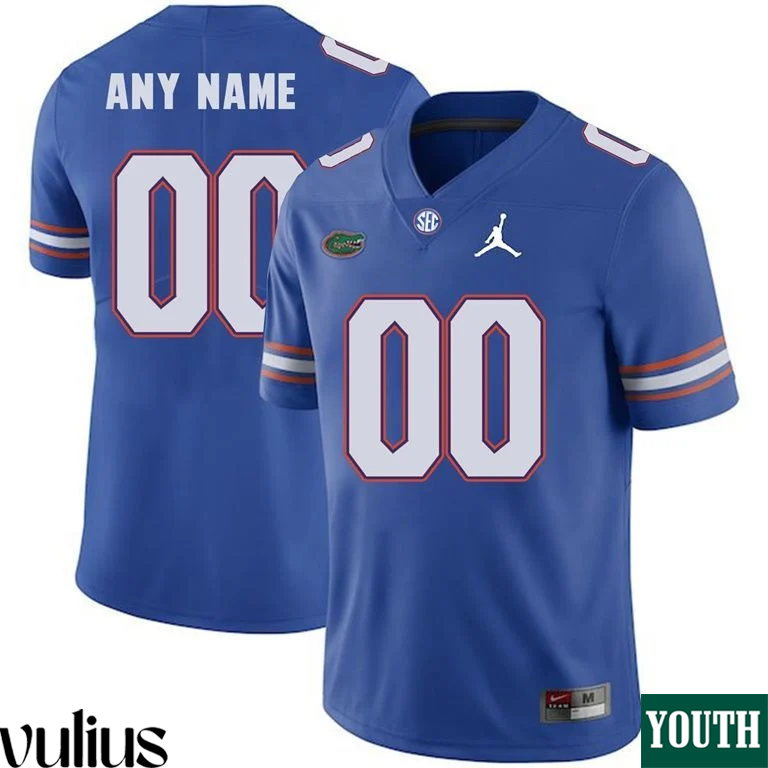 Custom Florida Gators Jersey, Royal Youth’s, Custom Football Jersey