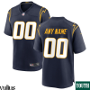 Custom Chargers Jersey, Navy Youth's, Alternate Custom Game Jersey - Replica