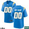 Custom Chargers Jersey, Powder Blue Youth's, Home Custom Game Jersey - Replica